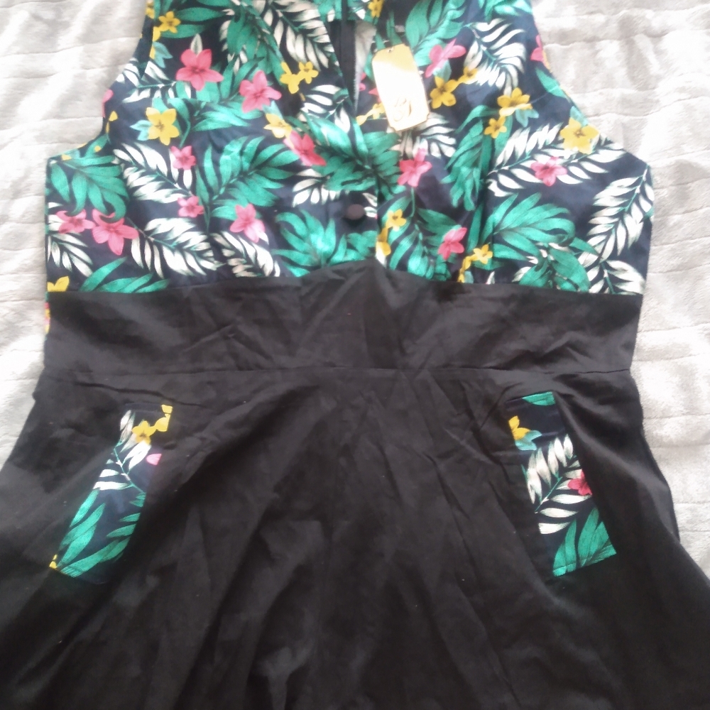 Tropical Retro Plus Romper